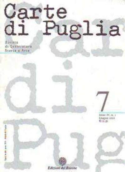 Immagine di CARTE DI PUGLIA GIUGNO 2002