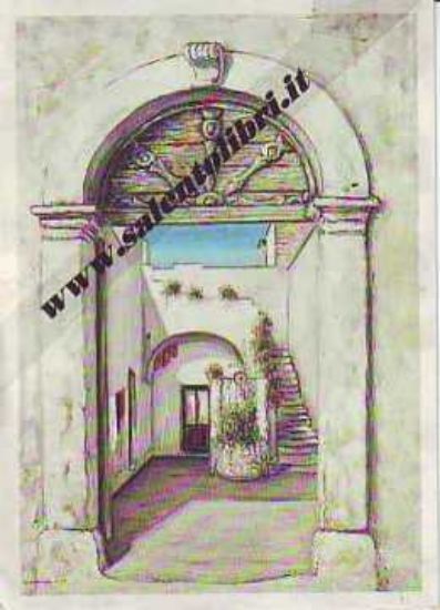 Immagine di CARTOLINA 11 X 16 QUADRO G. SCANDEREBECH - CORTE DI ACQUARICA DEL CAPO