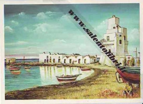 Immagine di CARTOLINA 11 X 16 QUADRO G. SCANDEREBECH - UGENTO: TORRE SAN GIOVANNI