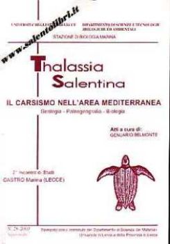 Visualizza i dettagli per Il carsismo nell'area mediterranea. (Thalassia Salentina) Immagine di Il carsismo nell'area mediterranea. (Thalassia Salentina)