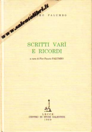 Immagine di Scritti vari e ricordi