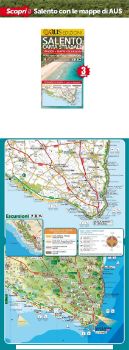 Visualizza i dettagli per Salento Carta Stradale 1: 150.000 Spiagge Mappe Escursioni (piegata) Immagine di Salento Carta Stradale 1: 150.000 Spiagge Mappe Escursioni (piegata)