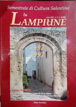Visualizza i dettagli per Lu Lampiune Quadrimestrale di Cultura Salentina Anno 13 n°2 Agosto 1997 Immagine di Lu Lampiune Quadrimestrale di Cultura Salentina Anno 13 n°2 Agosto 1997