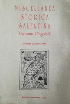 Visualizza i dettagli per MISCELLANEA STORICA SALENTINA. NUMERO 3 MARZO 1994 Immagine di MISCELLANEA STORICA SALENTINA. NUMERO 3 MARZO 1994