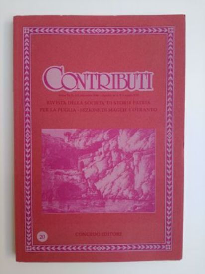 Immagine di CONTRIBUTI N°20/1988 - RIVISTA TRIMESTRALE