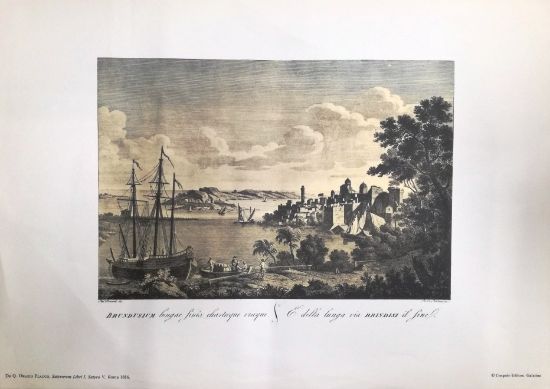 Immagine di BRUNDUSIUM - STAMPA - ORAZIO FLACCO - E` DELLA LUNA VIA BRINDISI IL FINE