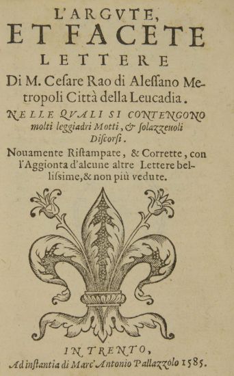 Immagine di ARGUTE ET FACETE LETTERE (RISTAMPA ANASTATICA)