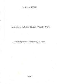 Visualizza i dettagli per UNO STUDIO SULLA POESIA DI DONATO MORO Immagine di UNO STUDIO SULLA POESIA DI DONATO MORO