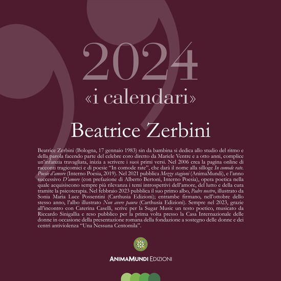 Immagine di CALENDARIO 2024. BEATRICE ZERBINI