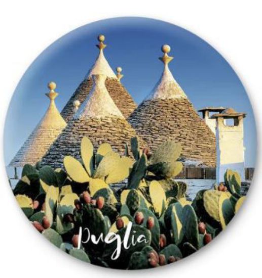 Immagine di TRULLI - MAGNETE ROTONDO 346