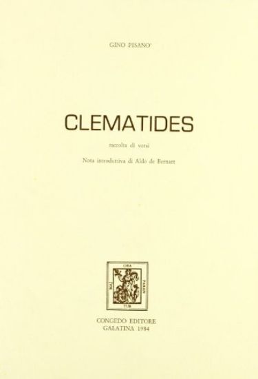 Immagine di CLEMATIDES - RACCOLTA DI VERSI