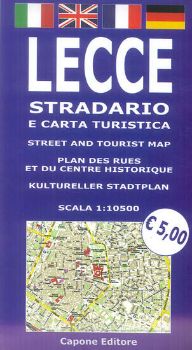 Visualizza i dettagli per LECCE, STRADARIO E CARTA TURISTICA. 1:10.500. EDIZ. MULTILINGUE Immagine di LECCE, STRADARIO E CARTA TURISTICA. 1:10.500. EDIZ. MULTILINGUE
