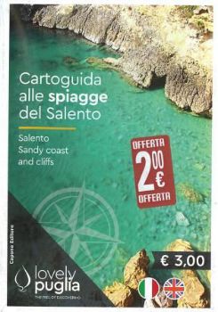 Visualizza i dettagli per CARTOGUIDA ALLE SPIAGGE DEL SALENTO-SALENTO SANDY COAST AND CLIFFS. LOVELY PUGLIA. THE FEEL OF D... Immagine di CARTOGUIDA ALLE SPIAGGE DEL SALENTO-SALENTO SANDY COAST AND CLIFFS. LOVELY PUGLIA. THE FEEL OF D...