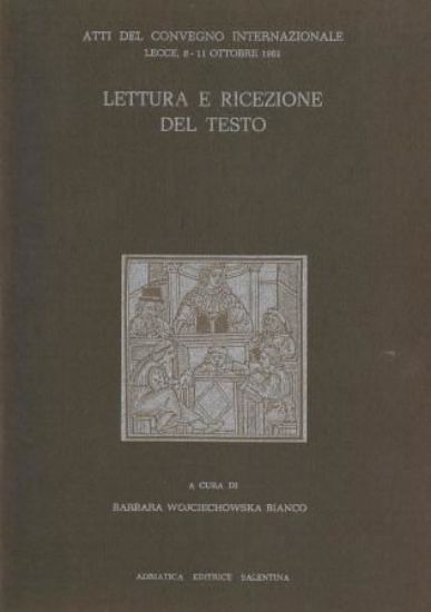 Immagine di LETTURA E RICEZIONE DEL TESTO