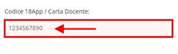 Codice Buono 18App / Carta del Docente